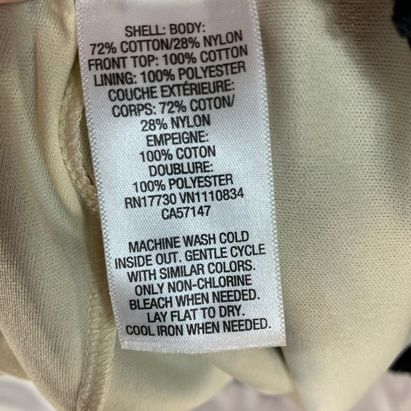 Xhilaration Short Sleeve Crew Neck Lace Dress - Black Cream - size Medium - Picture 5 of 6